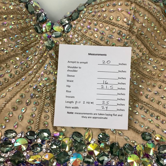Sherri Hill 1928 Beaded Strapless Cocktail dress Size 12 EUC - Picture 12 of 12